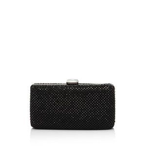 🌲SALE Sondra Roberts Black Rhinestone Box Clutch